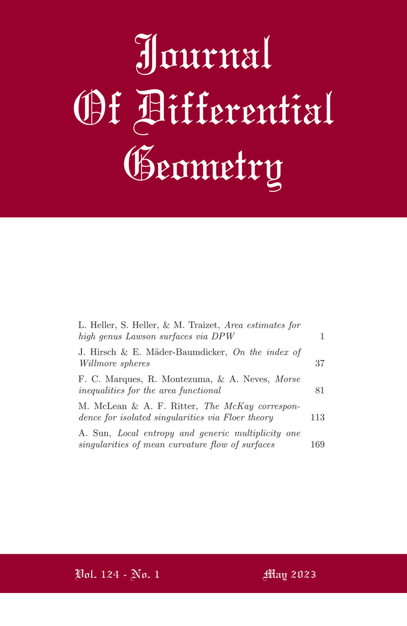 JOURNAL OF DIFFERENTIAL GEOMETRY