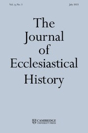 JOURNAL OF ECCLESIASTICAL HISTORY
