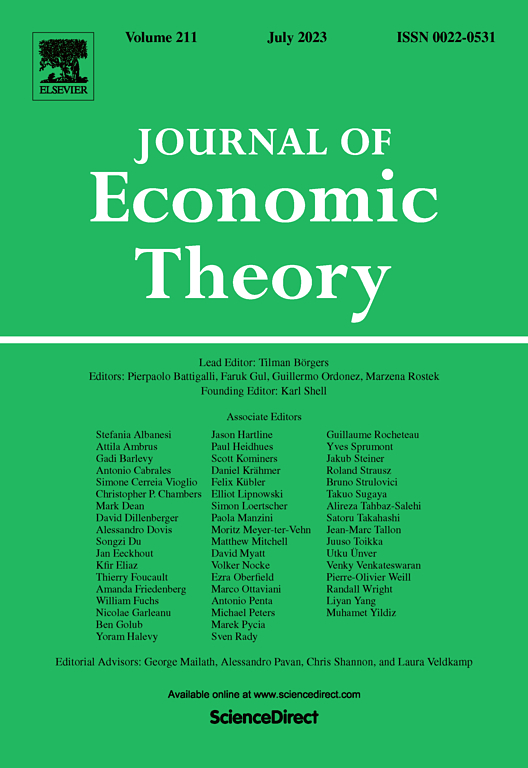 JOURNAL OF ECONOMIC THEORY