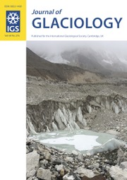 JOURNAL OF GLACIOLOGY