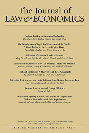 JOURNAL OF LAW & ECONOMICS