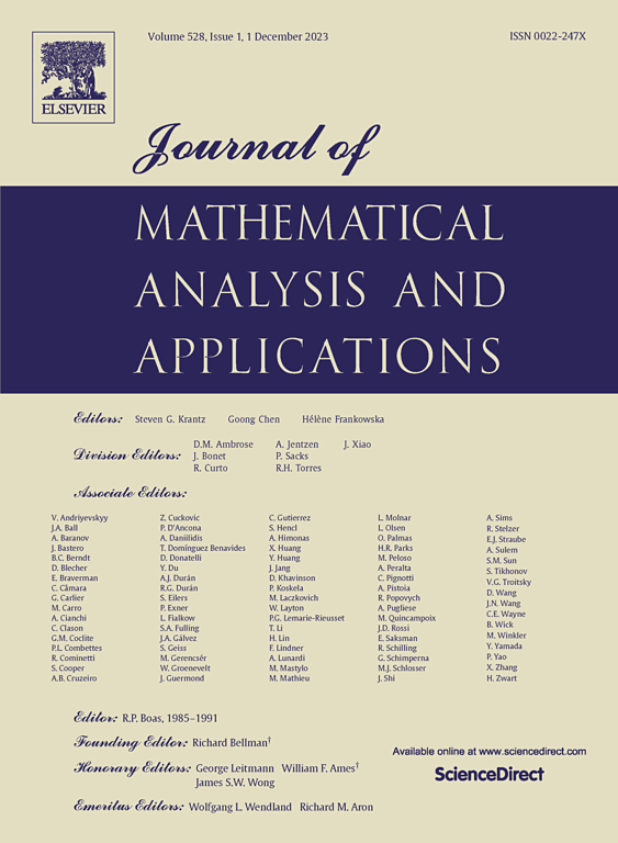 JOURNAL OF MATHEMATICAL ANALYSIS AND APPLICATIONS