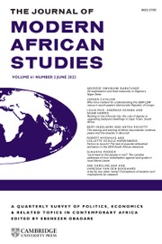 JOURNAL OF MODERN AFRICAN STUDIES