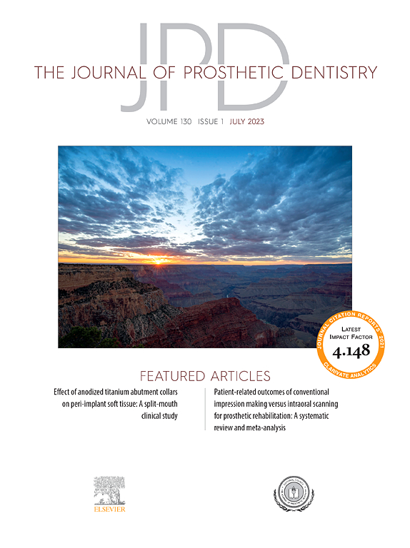 JOURNAL OF PROSTHETIC DENTISTRY