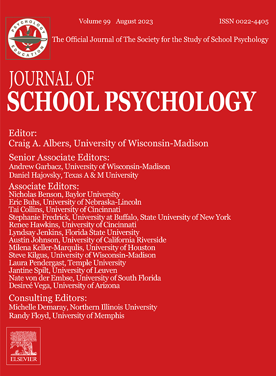 JOURNAL OF SCHOOL PSYCHOLOGY