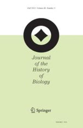 JOURNAL OF THE HISTORY OF BIOLOGY
