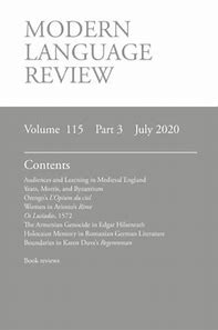 MODERN LANGUAGE REVIEW