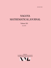 NAGOYA MATHEMATICAL JOURNAL