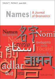 NAMES-A JOURNAL OF ONOMASTICS