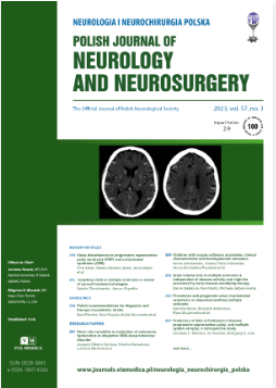 NEUROLOGIA I NEUROCHIRURGIA POLSKA