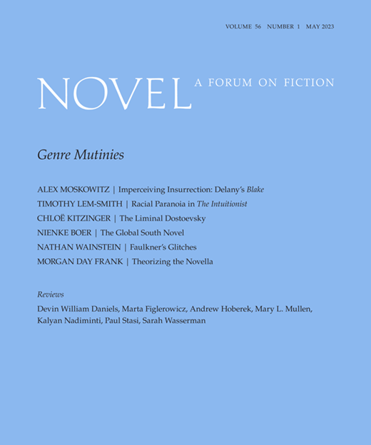 NOVEL-A FORUM ON FICTION