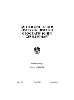 MITTEILUNGEN DER OSTERREICHISCHEN GEOGRAPHISCHEN GESELLSCHAFT