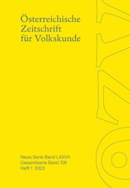 OSTERREICHISCHE ZEITSCHRIFT FUR VOLKSKUNDE