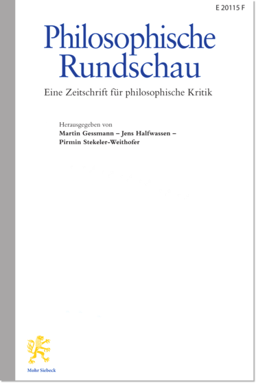 PHILOSOPHISCHE RUNDSCHAU