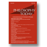 PHILOSOPHY TODAY
