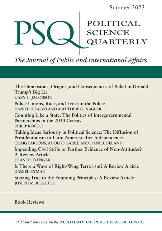 POLITICAL SCIENCE QUARTERLY
