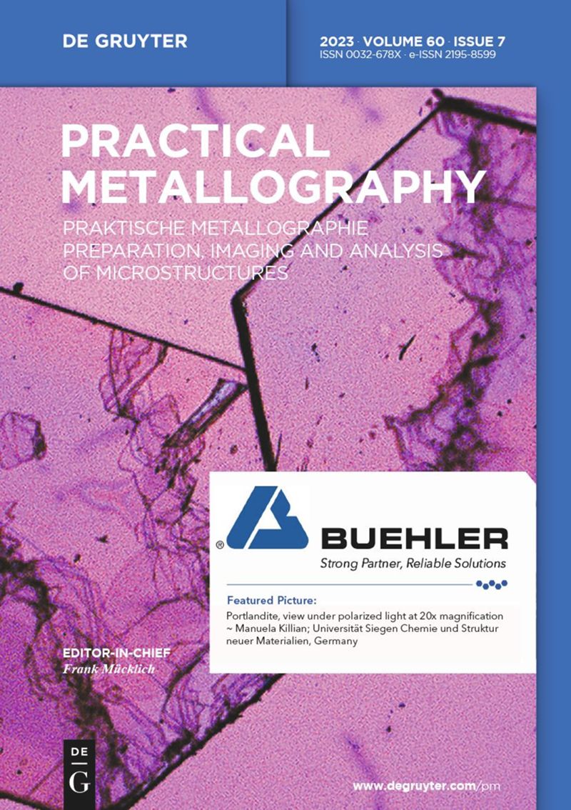 PRAKTISCHE METALLOGRAPHIE-PRACTICAL METALLOGRAPHY