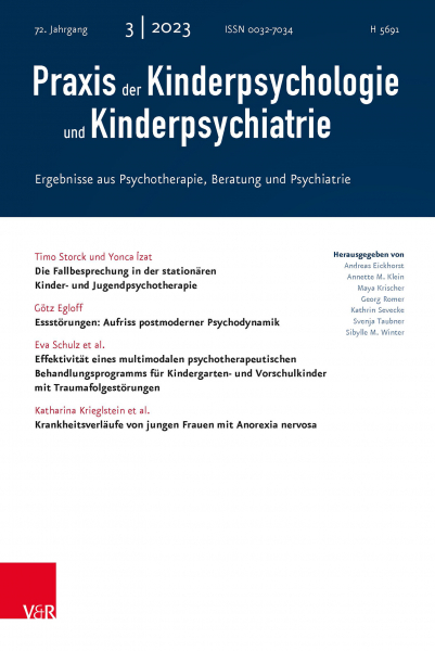 PRAXIS DER KINDERPSYCHOLOGIE UND KINDERPSYCHIATRIE