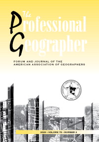 PROFESSIONAL GEOGRAPHER