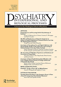 PSYCHIATRY-INTERPERSONAL AND BIOLOGICAL PROCESSES