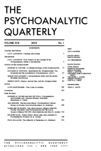 PSYCHOANALYTIC QUARTERLY