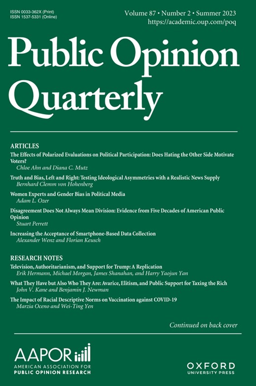 PUBLIC OPINION QUARTERLY