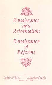 RENAISSANCE AND REFORMATION