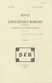 REVUE DE LINGUISTIQUE ROMANE
