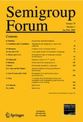 SEMIGROUP FORUM
