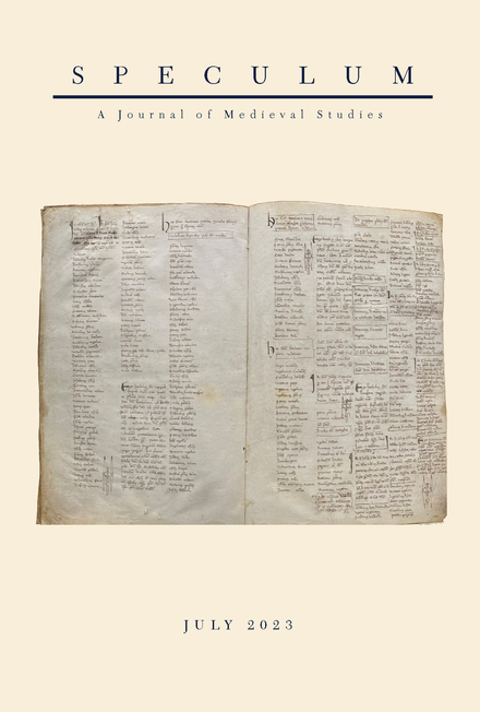SPECULUM-A JOURNAL OF MEDIEVAL STUDIES
