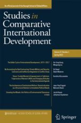 STUDIES IN COMPARATIVE INTERNATIONAL DEVELOPMENT