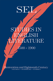 STUDIES IN ENGLISH LITERATURE 1500-1900