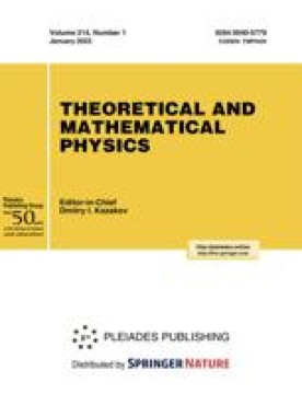 THEORETICAL AND MATHEMATICAL PHYSICS