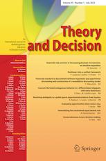 Theory and Decision