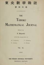 TOHOKU MATHEMATICAL JOURNAL