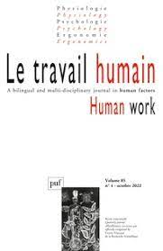 TRAVAIL HUMAIN