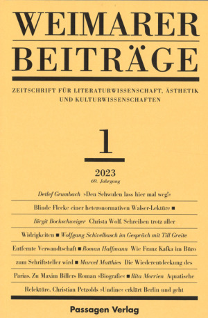 WEIMARER BEITRAGE