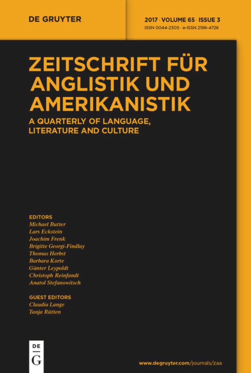 ZEITSCHRIFT FUR ANGLISTIK UND AMERIKANISTIK