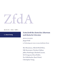ZEITSCHRIFT FUR DEUTSCHES ALTERTUM UND DEUTSCHE LITERATUR