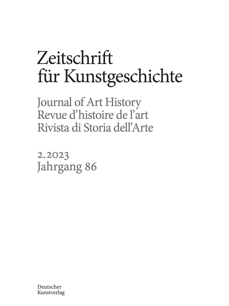 ZEITSCHRIFT FUR KUNSTGESCHICHTE