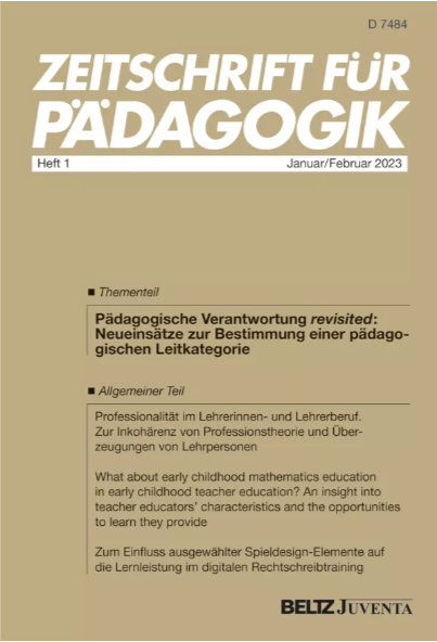 ZEITSCHRIFT FUR PADAGOGIK
