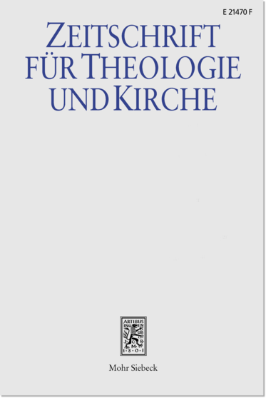 ZEITSCHRIFT FUR THEOLOGIE UND KIRCHE