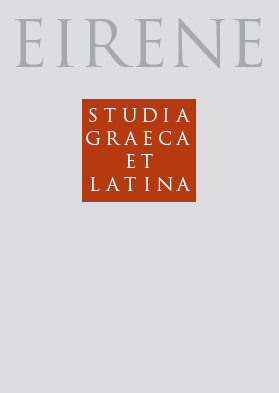 EIRENE-STUDIA GRAECA ET LATINA