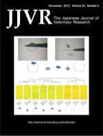 JAPANESE JOURNAL OF VETERINARY RESEARCH