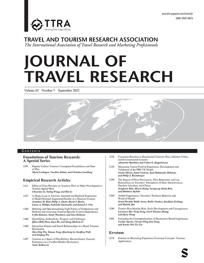 JOURNAL OF TRAVEL RESEARCH