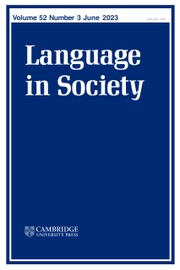 LANGUAGE IN SOCIETY