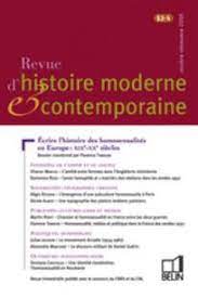 REVUE D HISTOIRE MODERNE ET CONTEMPORAINE