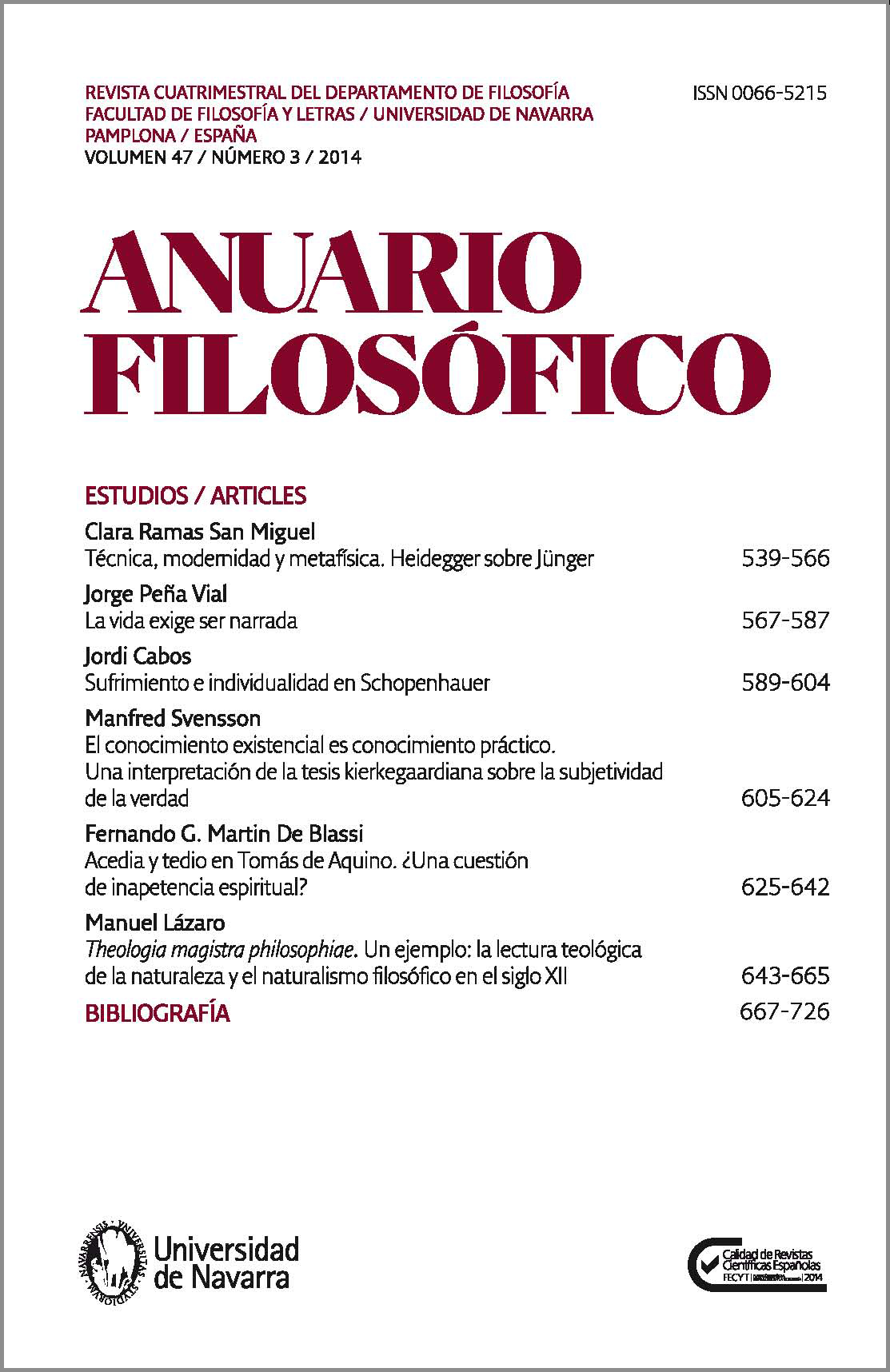 ANUARIO FILOSOFICO