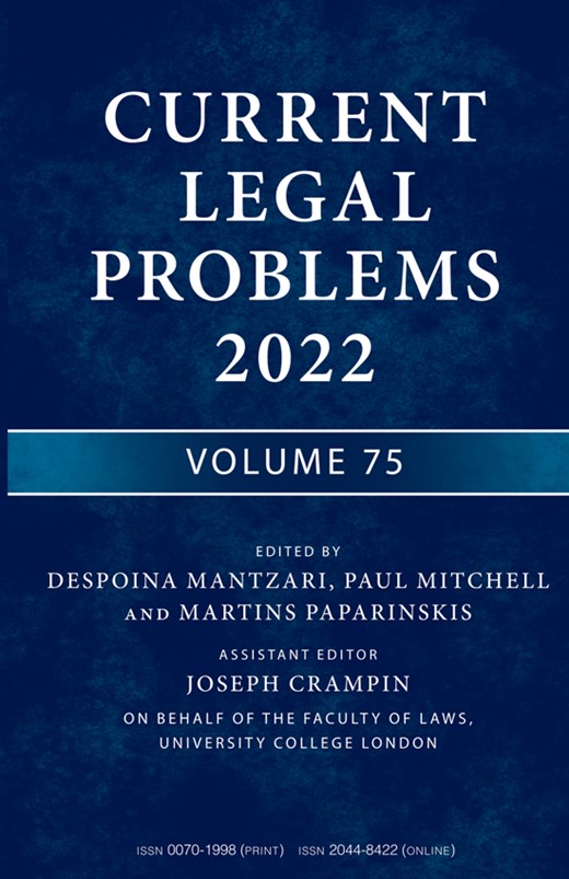 CURRENT LEGAL PROBLEMS