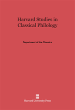 HARVARD STUDIES IN CLASSICAL PHILOLOGY